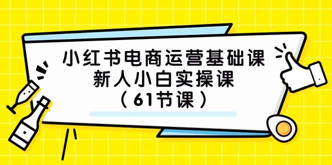 小红书电商运营基础课，新人小白实操课（61节课）_网创掘金