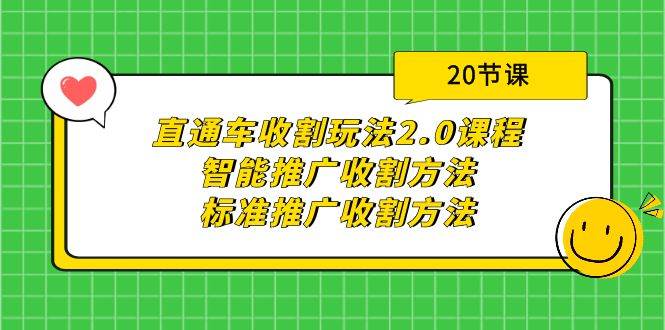 直通车收割玩法2.0课程：智能推广收割方法+标准推广收割方法（20节课）_网创掘金